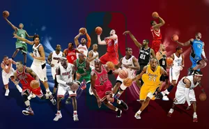 Nba Superstars In Action Wallpaper