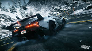 Need For Speed Gray Lamborghini Veneno Wallpaper