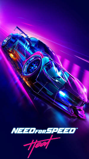 Need For Speed Heat Purple Aesthetic Iphone Wallpaper