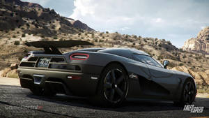 Need For Speed Koenigsegg Police Back View Wallpaper