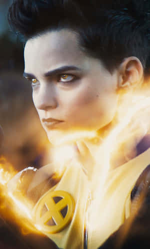 Negasonic Teenage Warhead In Action Wallpaper