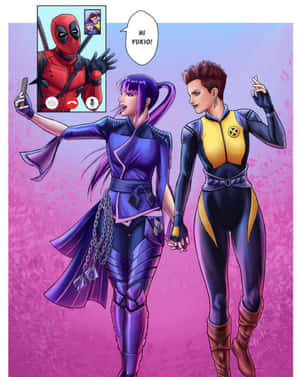 Negasonic Teenage Warhead In Action Wallpaper