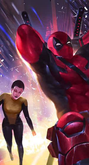 Negasonic Teenage Warhead In Action Wallpaper