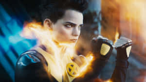 Negasonic Teenage Warhead In Action Wallpaper