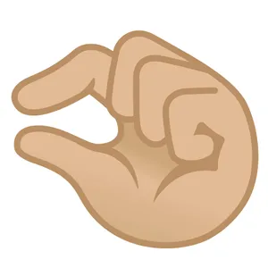 Negligible Gesture Sign Light Brown Wallpaper