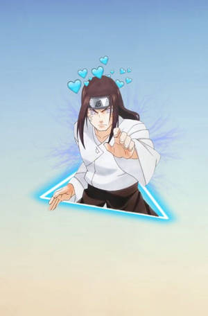 Neji Cute Blue Hearts Phone Wallpaper