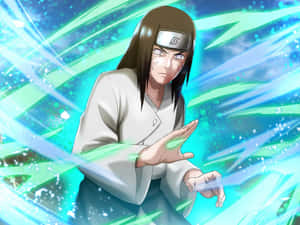 Neji Hyuga Palm Rotation Move Wallpaper