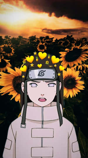 Neji Hyuga Sunflower Wallpaper