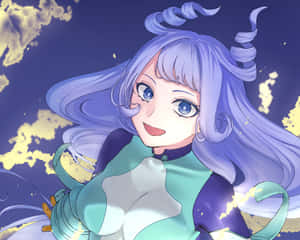 Nejire Hado, A Powerful Superhero From The My Hero Academia Universe Wallpaper