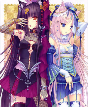 Nekopara Goth Outfits Wallpaper