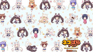 Nekopara's Chibis Wallpaper