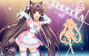 Nekopara's Chocola In Idol Outfit Wallpaper