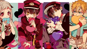 Nene Tsukasa Kou And Hanako Kun Desktop Wallpaper