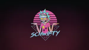 Neon Aesthetic Rick Schwifty Wallpaper