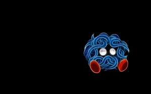 Neon Aesthetic Tangela Drawing Wallpaper