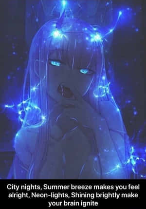 Neon Anime Zero Two Wallpaper