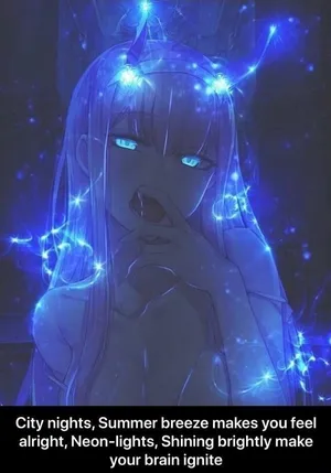 Neon Anime Zero Two Wallpaper