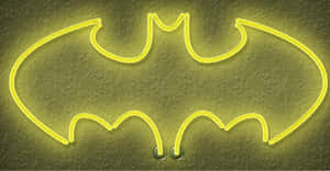 Neon Bat Symbol Illumination Wallpaper
