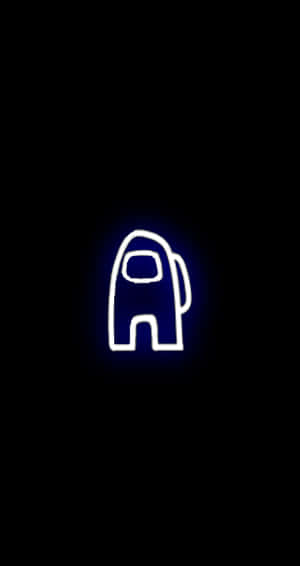 Neon Car Icon On A Black Background Wallpaper