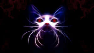 Neon Cat Artwork Wallpaper