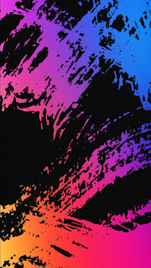 Neon Colors Paint Splatters Wallpaper