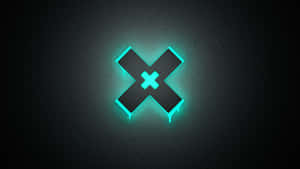 Neon Cross Sign Wall Art Wallpaper