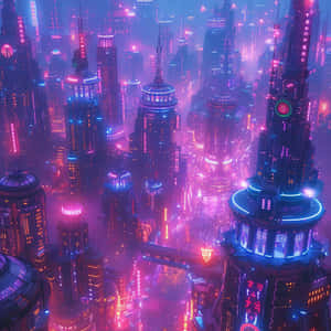 Neon Cyberpunk Cityscape.jpg Wallpaper