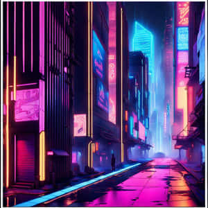 Neon Cyberpunk Cityscape.jpg Wallpaper