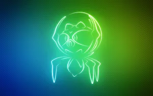 Neon Dewpider Wallpaper