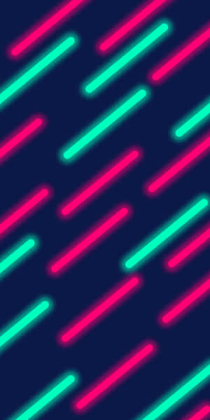 Neon Fun, A Colorful Pop Of Green And Purple Wallpaper