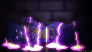 Neon Furry Lounge Wallpaper