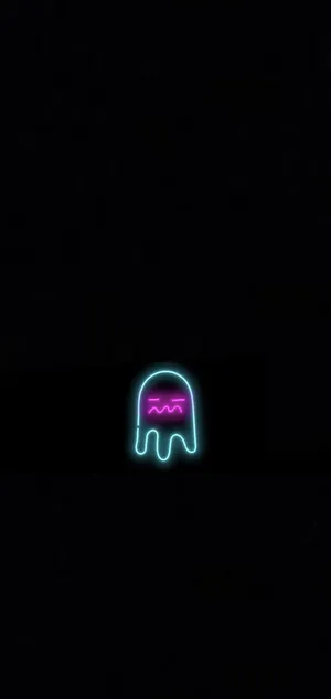 Neon Ghost Aesthetic Wallpaper