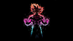 Neon Glow Super Saiyan Goku Wallpaper