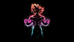 Neon Glow Super Saiyan Goku Wallpaper