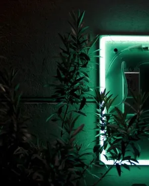 Neon Green Glow Plants Aesthetic.jpg Wallpaper