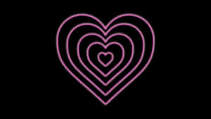 Neon_ Heart_ Aura_ Background Wallpaper
