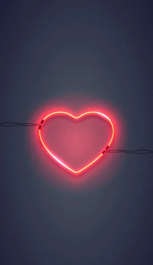 Neon Heart Wallpaper