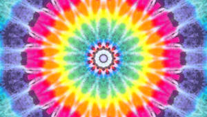 Neon Kaleidoscope Tie Dye Pattern Wallpaper