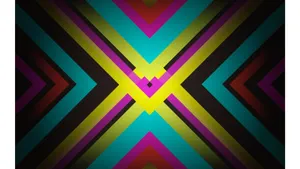 Neon Letter X Pattern Wallpaper