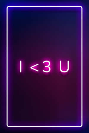 Neon Love Expression Aesthetic.jpg Wallpaper