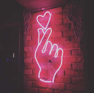 Neon Love Sign Wall Art.jpg Wallpaper