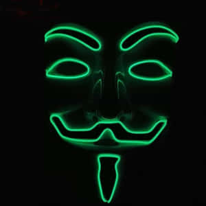 Neon Mask 1001 X 1001 Wallpaper