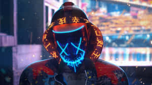 Neon Mask 2048 X 1152 Wallpaper