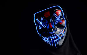 Neon Mask 3840 X 2400 Wallpaper