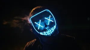 Neon Mask Good Pfp Wallpaper