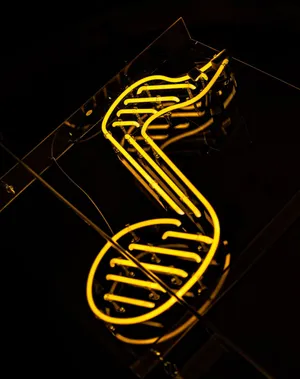 Neon Melody: Sound Illuminated Wallpaper