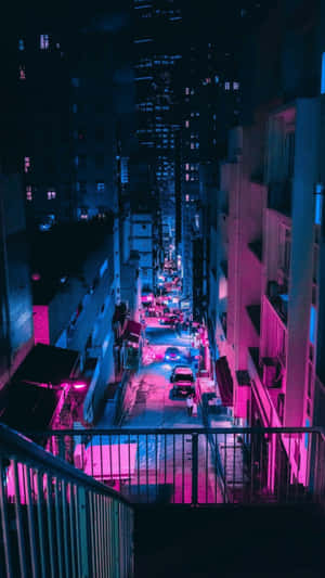 Neon Night Alleyway.jpg Wallpaper