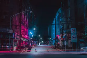 Neon_ Nightscapes_ Urban_ Street.jpg Wallpaper
