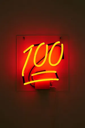 Neon Orange Aesthetic 100 Wallpaper