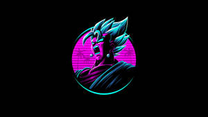 Neon Pink And Blue Vegito Wallpaper